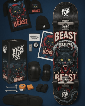 Elite Series Edition - The Shred Architect Skateboard Kit with Exclusive Custom Designs by T. Grimes